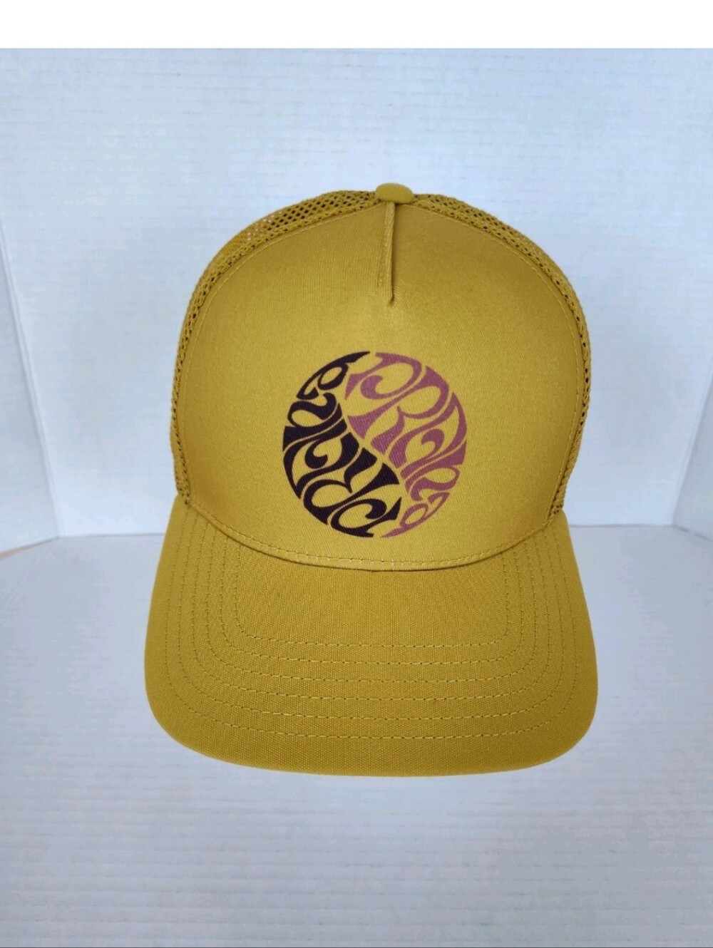Prana Roads Ahead Trucker Hat Golden Leaf Symbol Snapback Unisex Hat Hiking